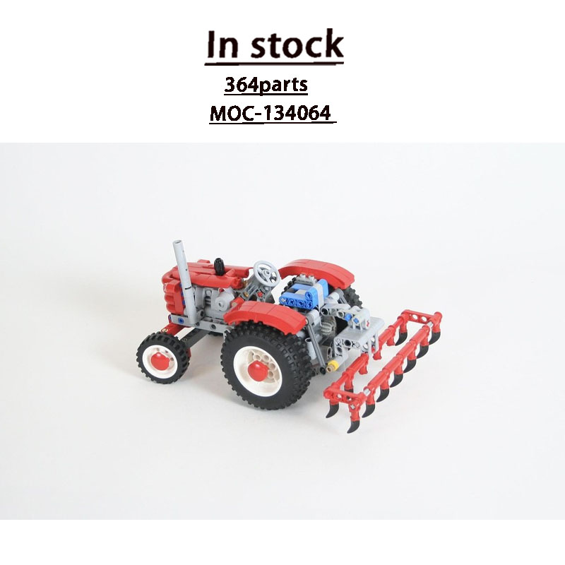 Urban Farming Agriculture - MOC-134064 Model Blok Bangunan Traktor Retro