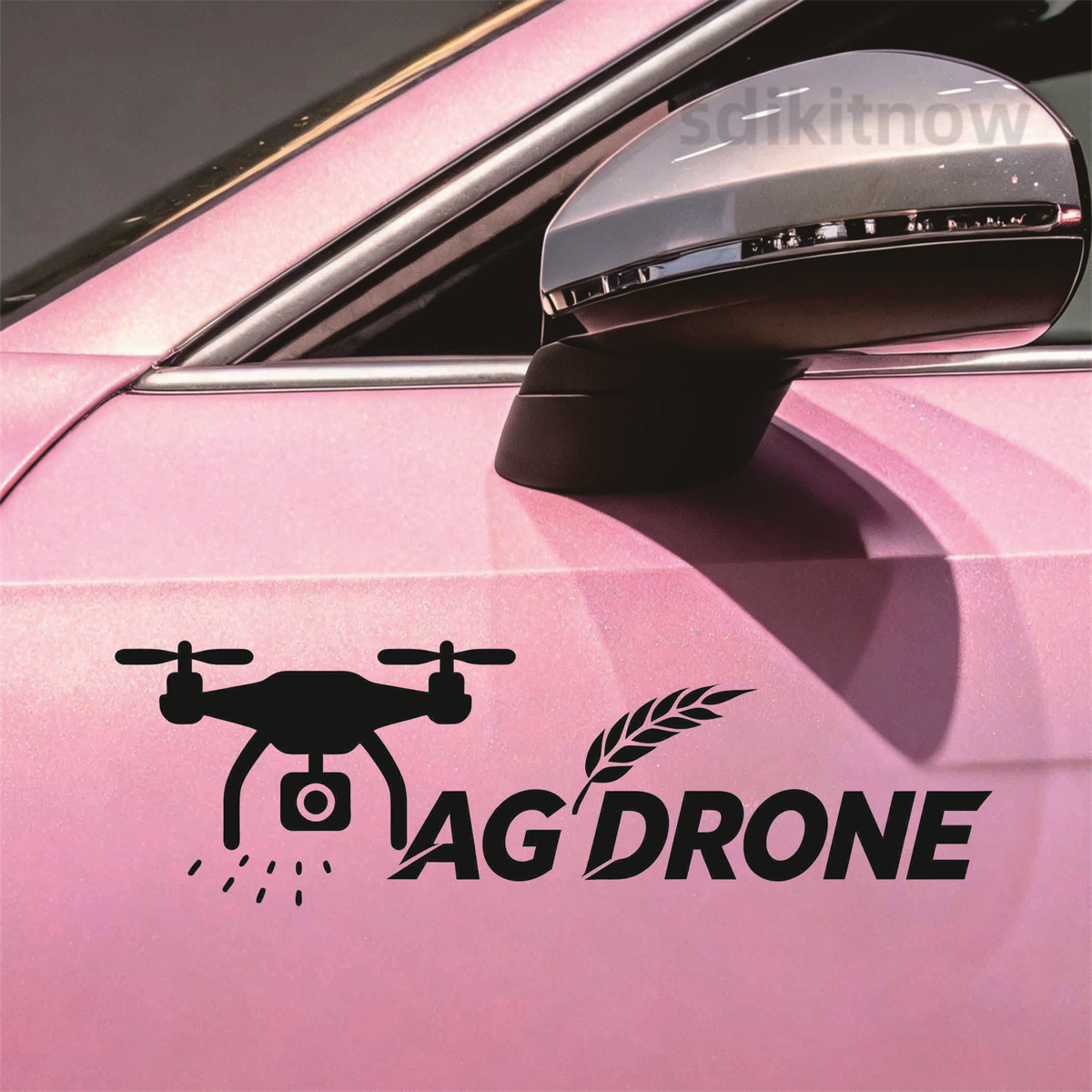 Agriculture Farming Words - AG DRONE Stiker Mobil Vinyl Penyemprot