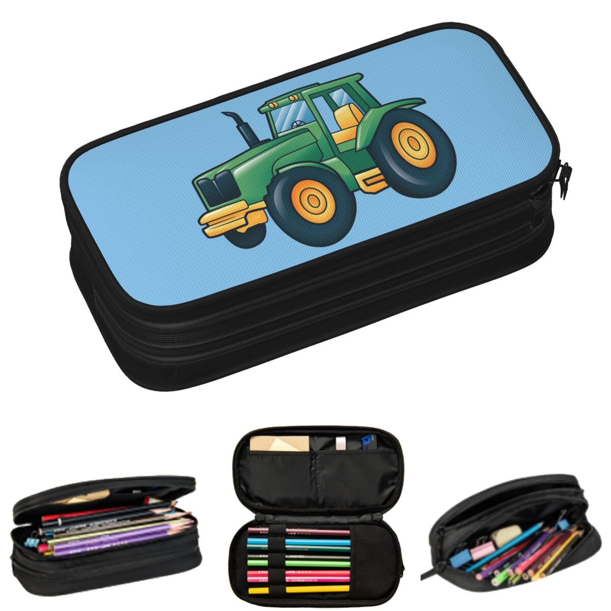 Agriculture Farming School - Kotak Pensil Kartun Traktor Pertanian Di