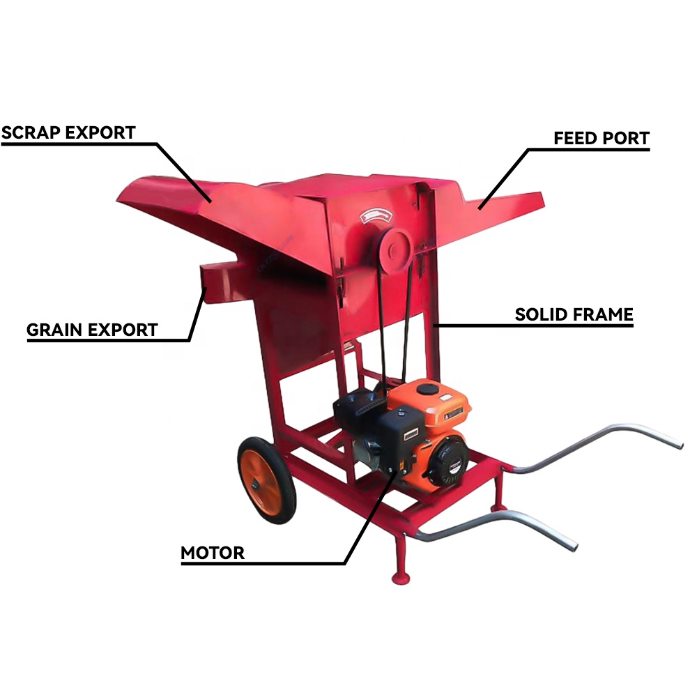 Mesin Perontok Jagung Efisiens - Rice Thresher Machine ulasan dan harga
